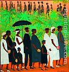 2011 The Funeral Procession by Ellis Wilson painting